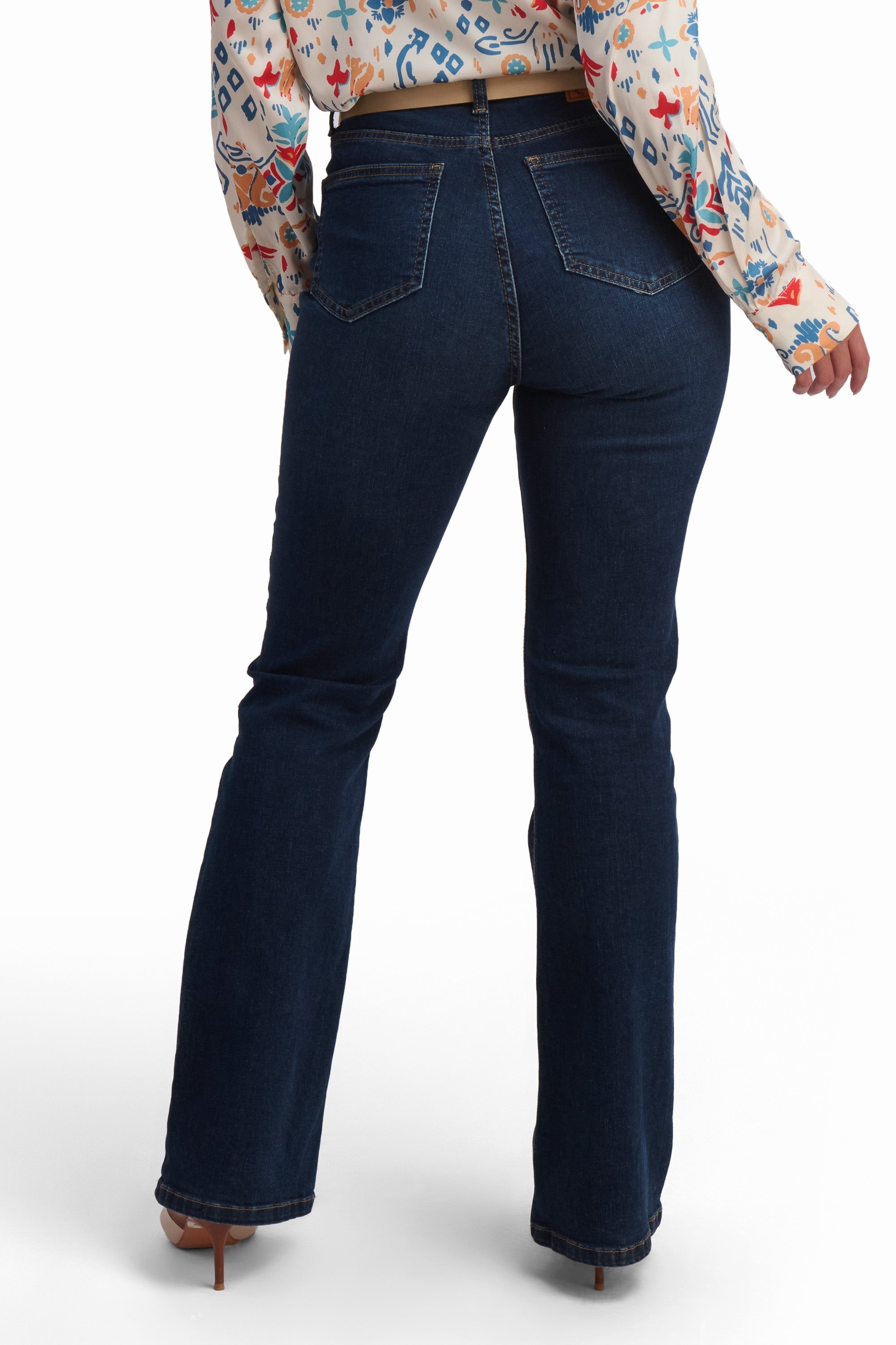 Bootcut Stretch Denim Pants