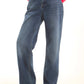 Medium Blue Straight-Leg Denim