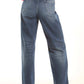 Medium Blue Straight-Leg Denim