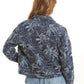 Botanical Textured Denim Jacket