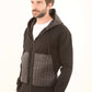 Zipped Hoodie with Front Quilted Pockets