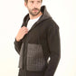 Zipped Hoodie with Front Quilted Pockets
