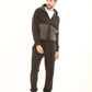 Zipped Hoodie with Front Quilted Pockets