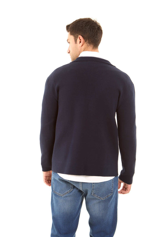 Notched Lapel Elegant Solid Cardigan