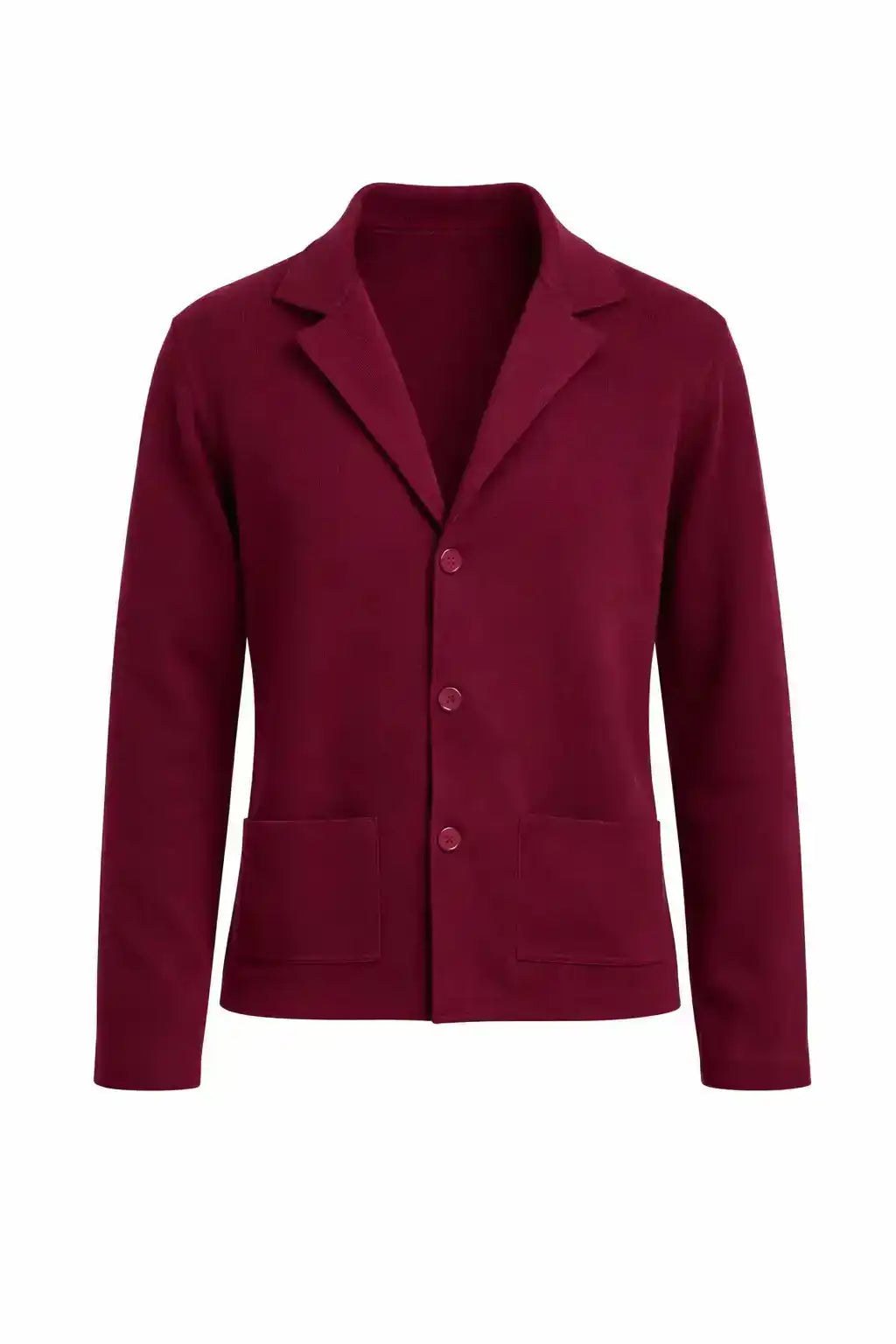 Notched Lapel Elegant Solid Cardigan