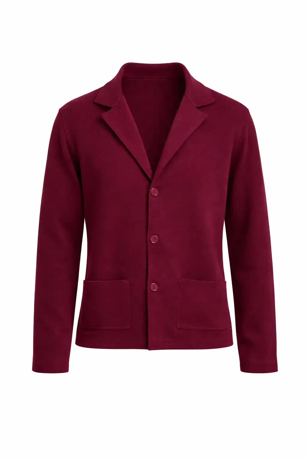 Notched Lapel Elegant Solid Cardigan