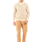 Patterned V-Neck Long Sleeves Pullover