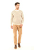 Patterned V-Neck Long Sleeves Pullover