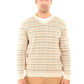 Patterned V-Neck Long Sleeves Pullover