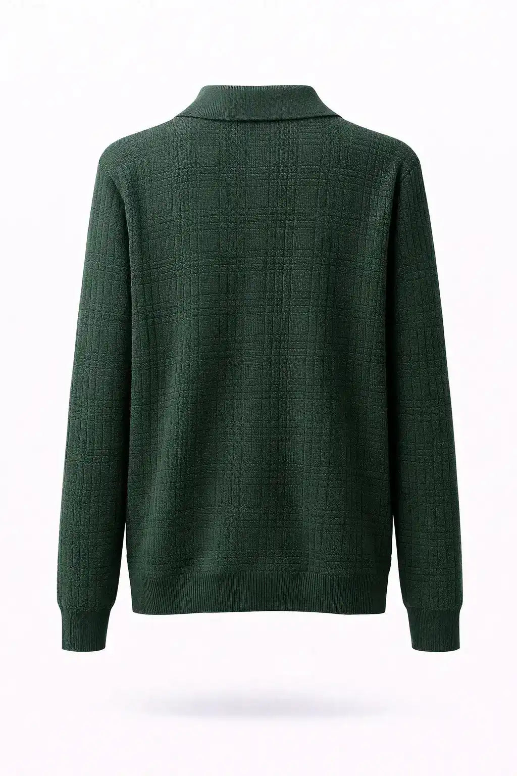 Textured Button-Up Knit Shirt