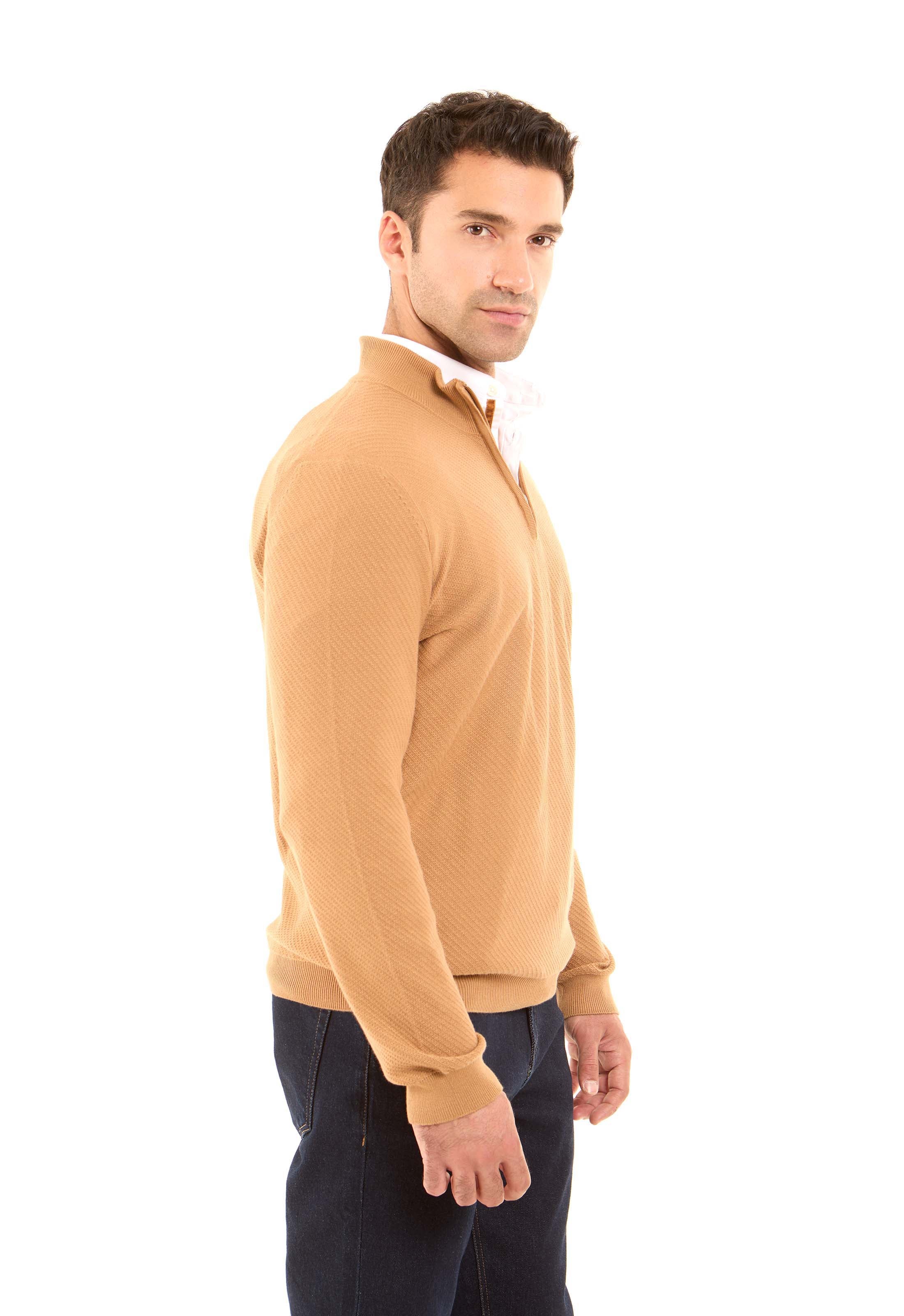 Double Zipped Collar Elegant Sweater