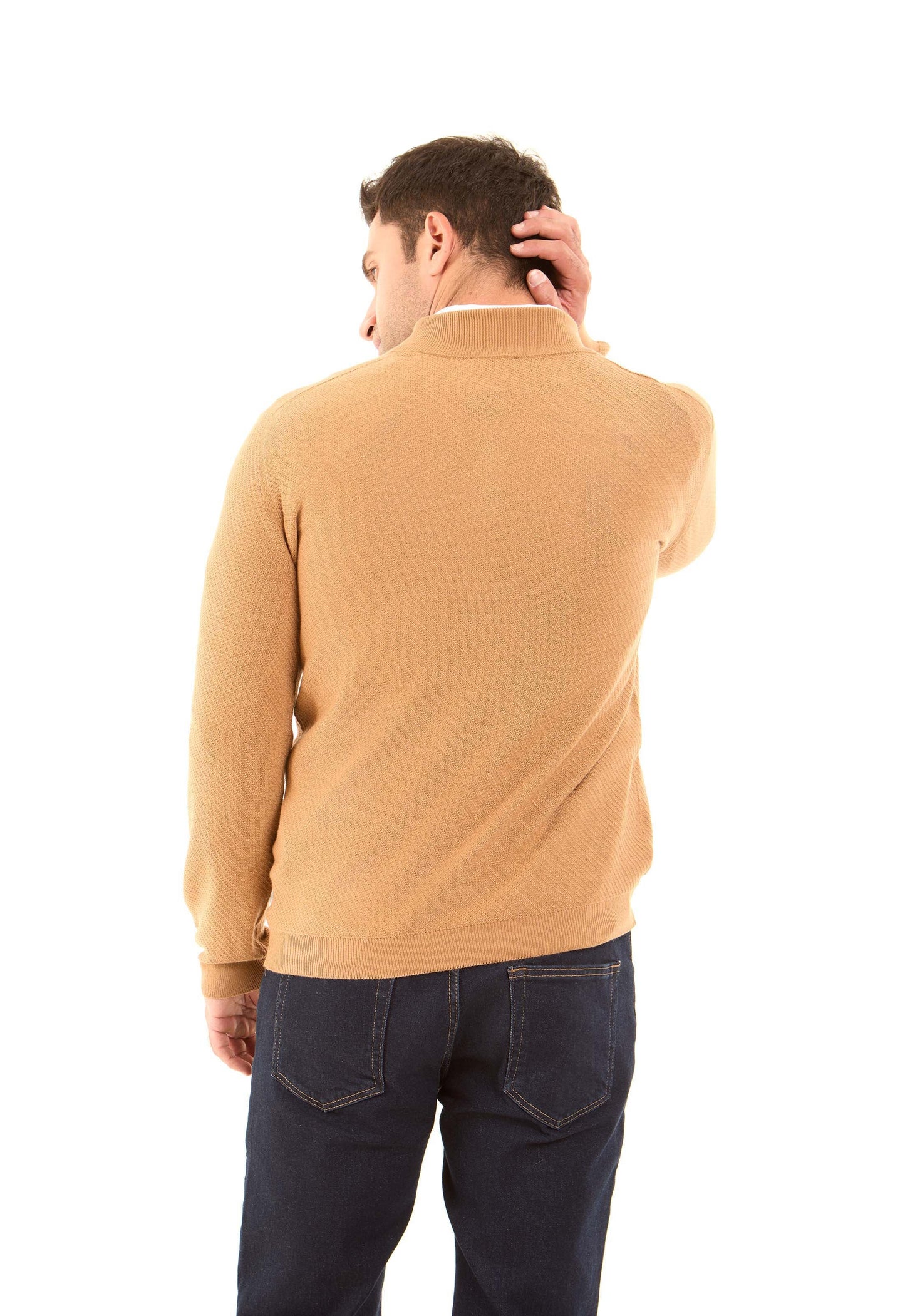 Double Zipped Collar Elegant Sweater