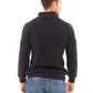 Zipped Stand Collar Knitted Winter Sweater