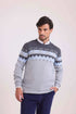 Geometric Pattern Crew Neck Elegant Pullover