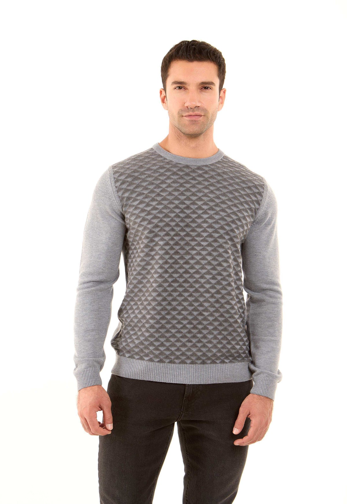 Triangles Pattern Regular Fit Casual Pullover
