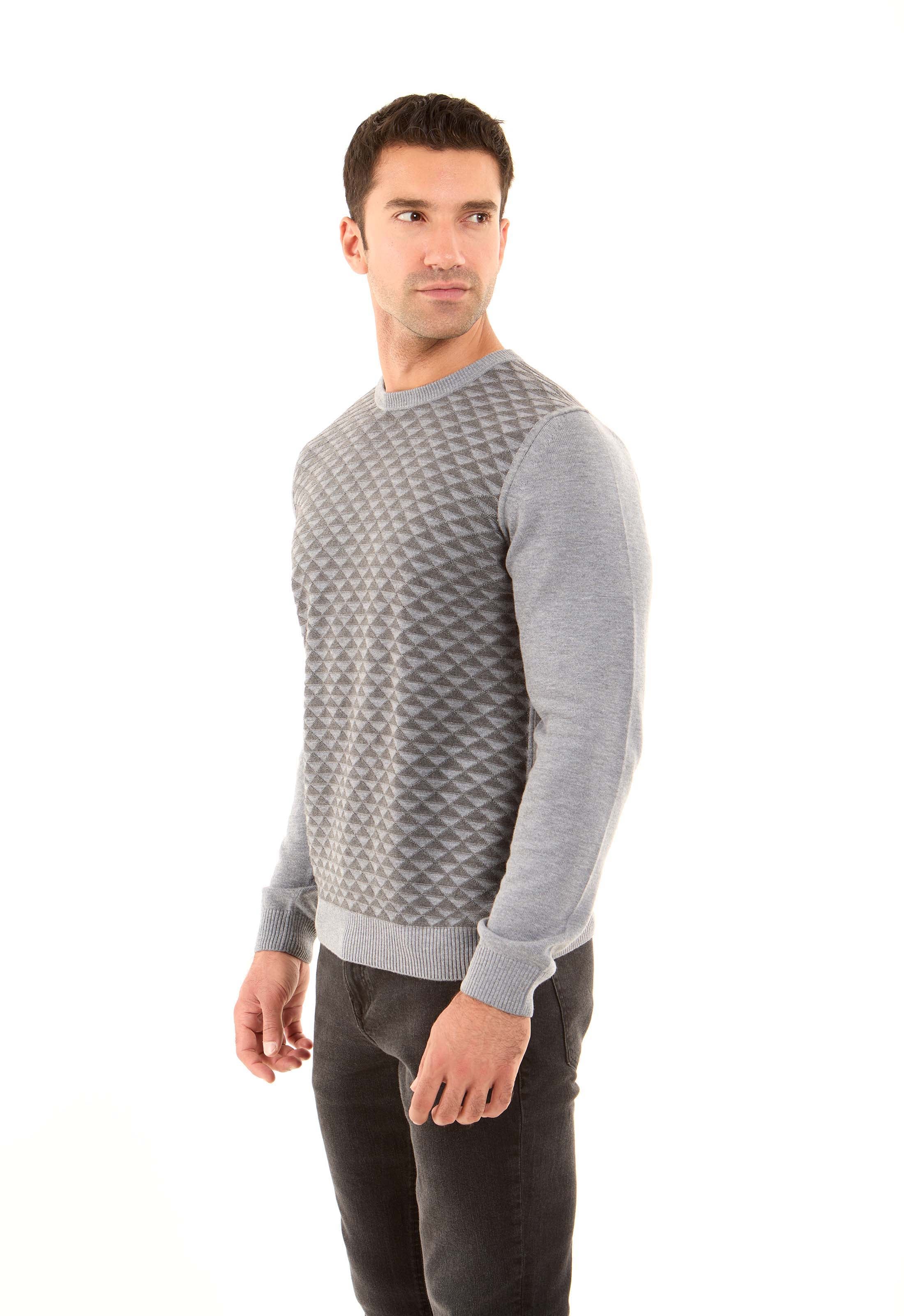 Triangles Pattern Regular Fit Casual Pullover