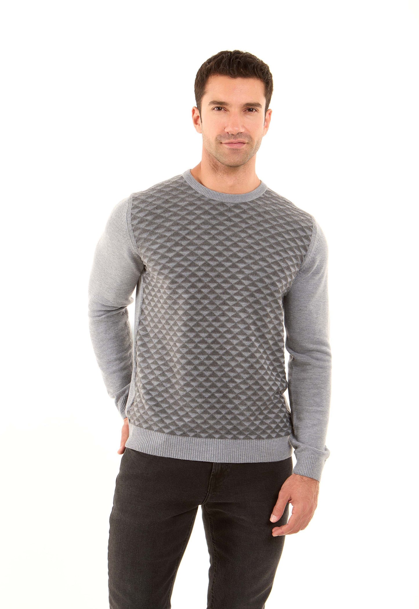 Triangles Pattern Regular Fit Casual Pullover