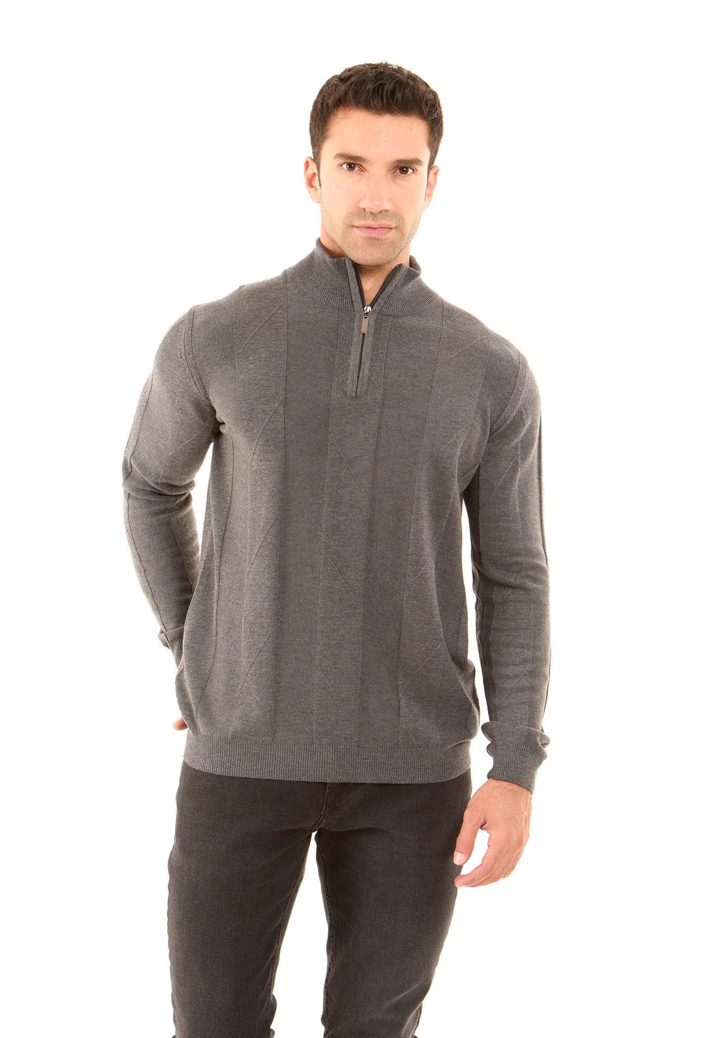Quarter Zip Neck Regular Fit Sweater