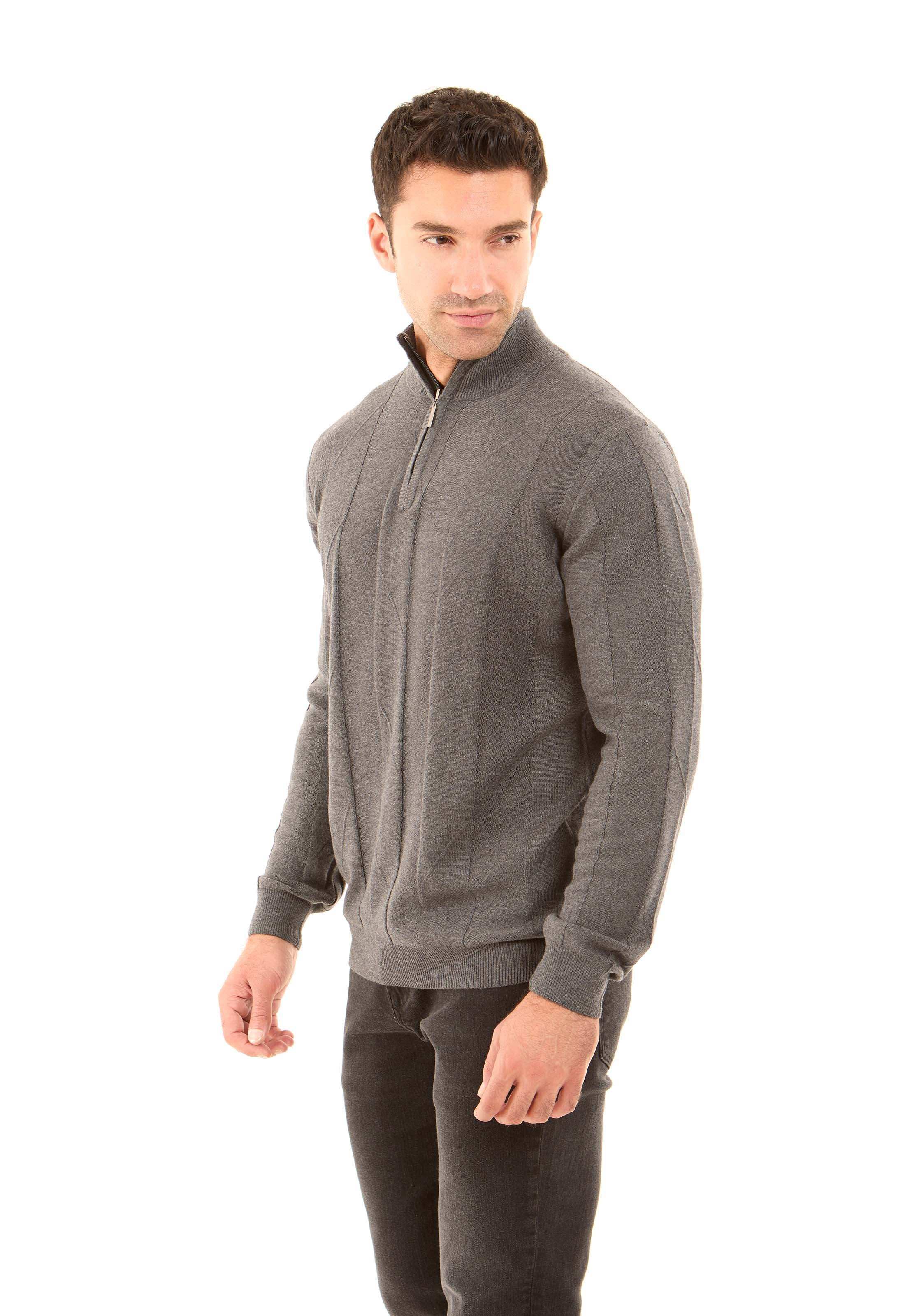 Quarter Zip Neck Regular Fit Sweater