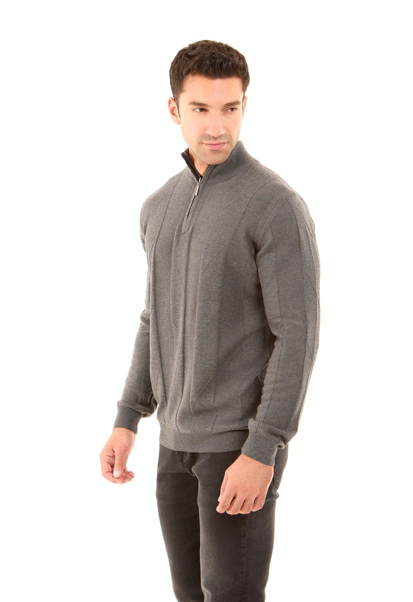 Quarter Zip Neck Regular Fit Sweater