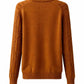 Cable-Knit Crew Neck Sweater