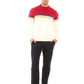 Round Neck Regular Fit Color-Block Pullover