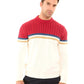 Round Neck Regular Fit Color-Block Pullover