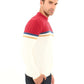 Round Neck Regular Fit Color-Block Pullover
