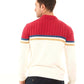 Round Neck Regular Fit Color-Block Pullover
