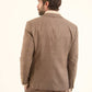 Wool-Blend Checked Tailored Blazer