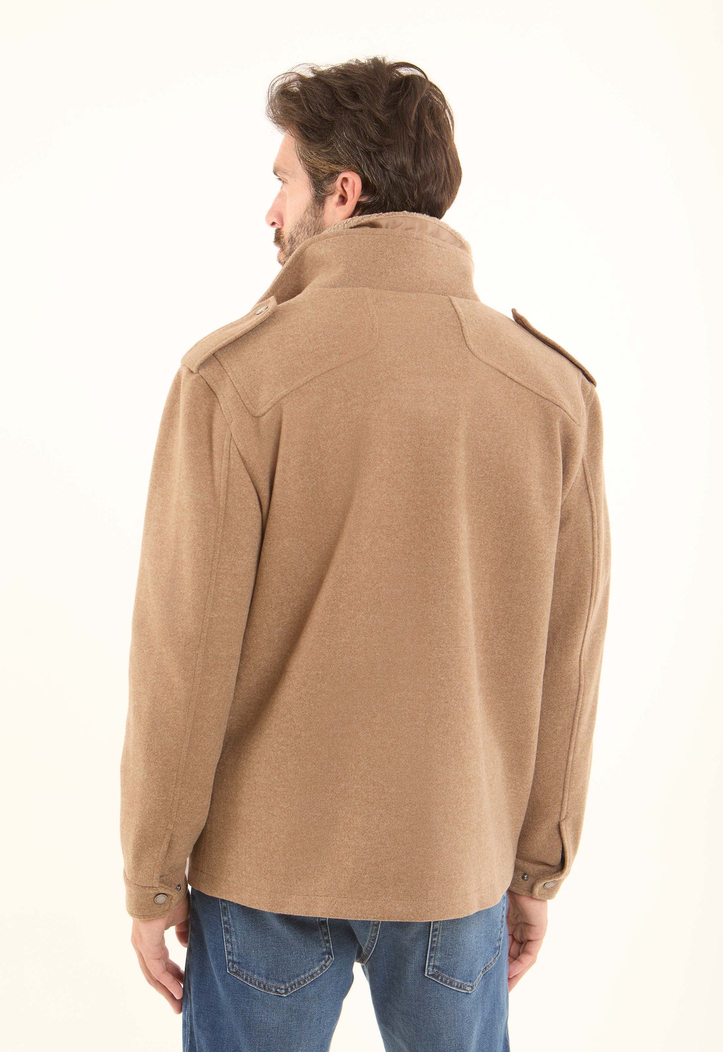 Wool-Blend Utility Jacket