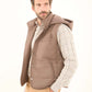Hooded Neck with Drawstring Casual Vest
