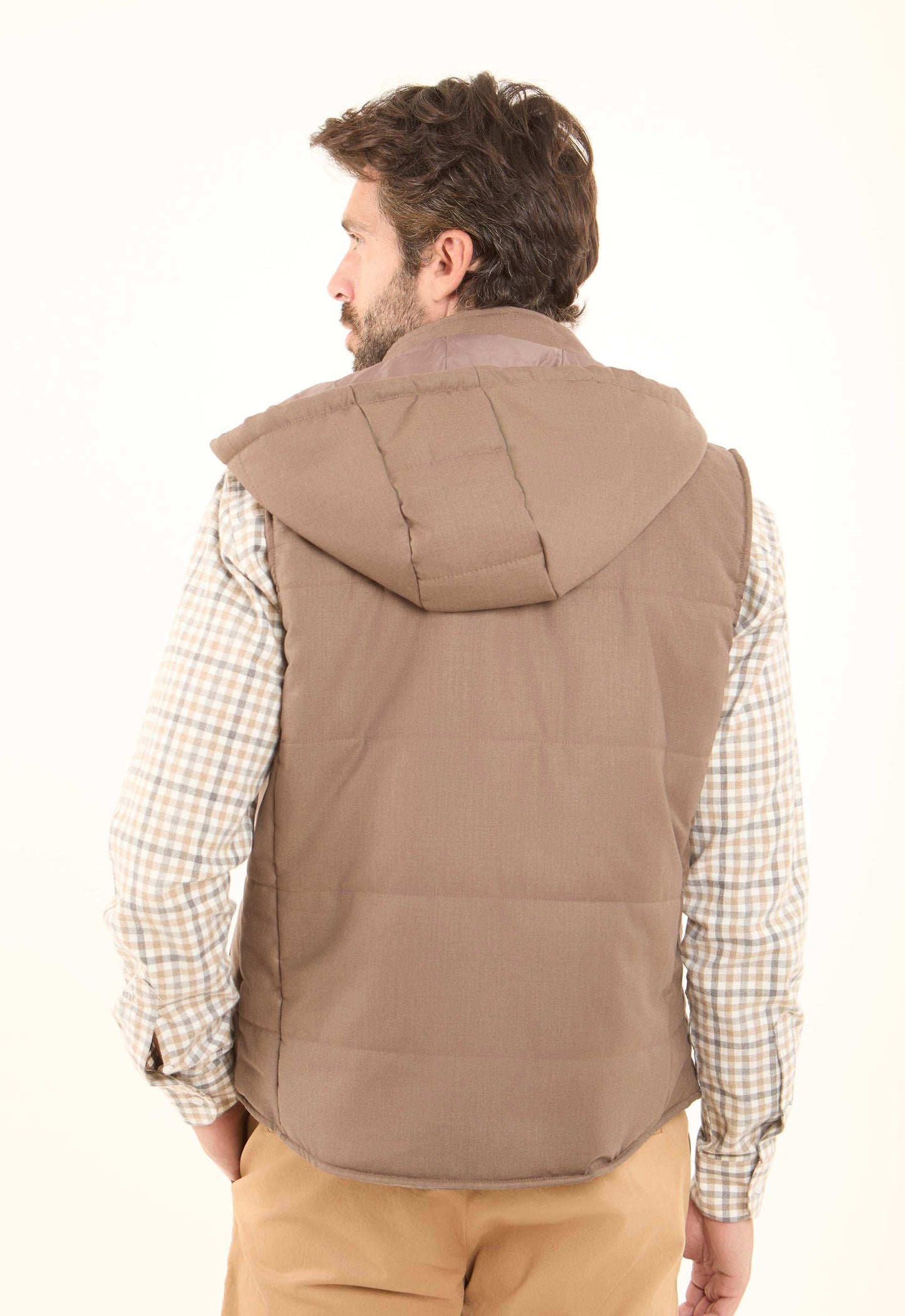 Hooded Neck with Drawstring Casual Vest