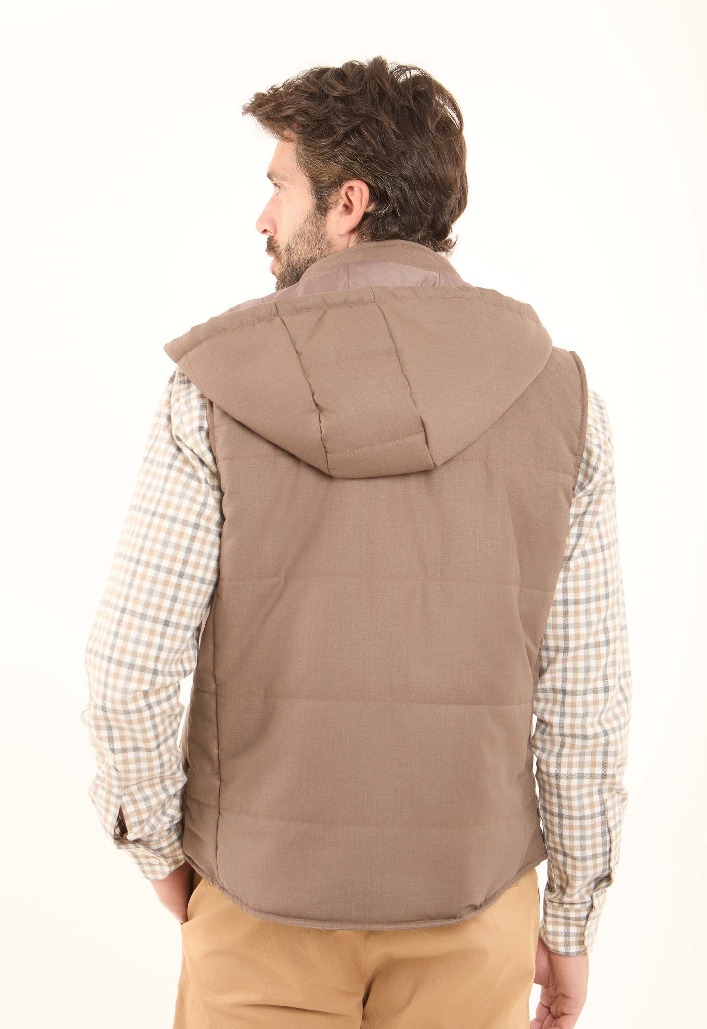 Hooded Neck with Drawstring Casual Vest