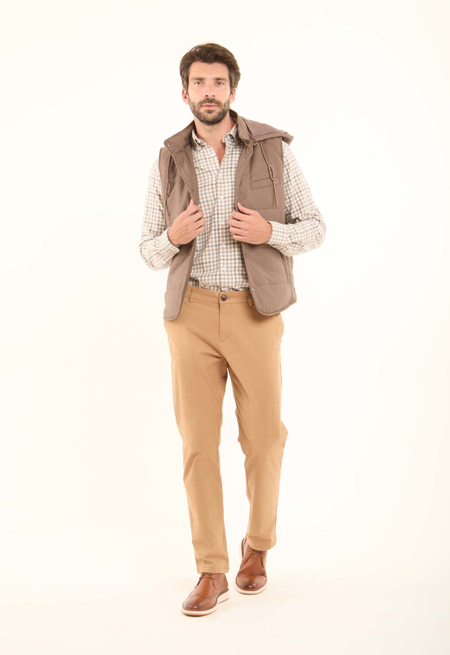 Hooded Neck with Drawstring Casual Vest