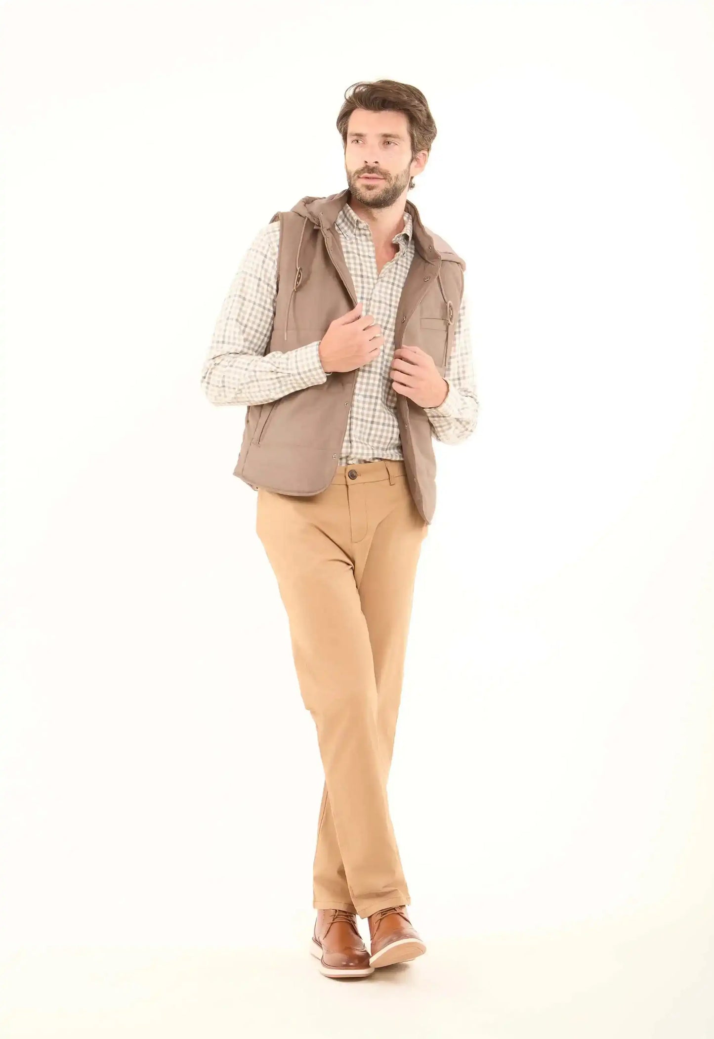 Hooded Neck with Drawstring Casual Vest