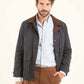 Cotton-Blend Field Jacket with Corduroy Collar