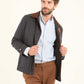 Cotton-Blend Field Jacket with Corduroy Collar
