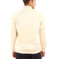 Padded Mixed-Fabric Zip Jacket