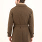 Wool-Blend Textured Belted Coat