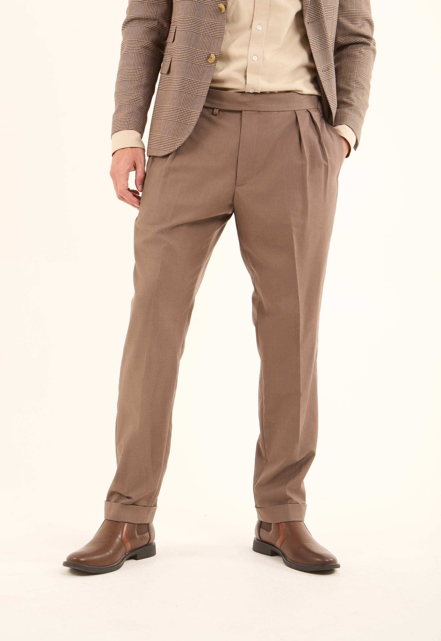 Classic Straight-Leg Dress Pants