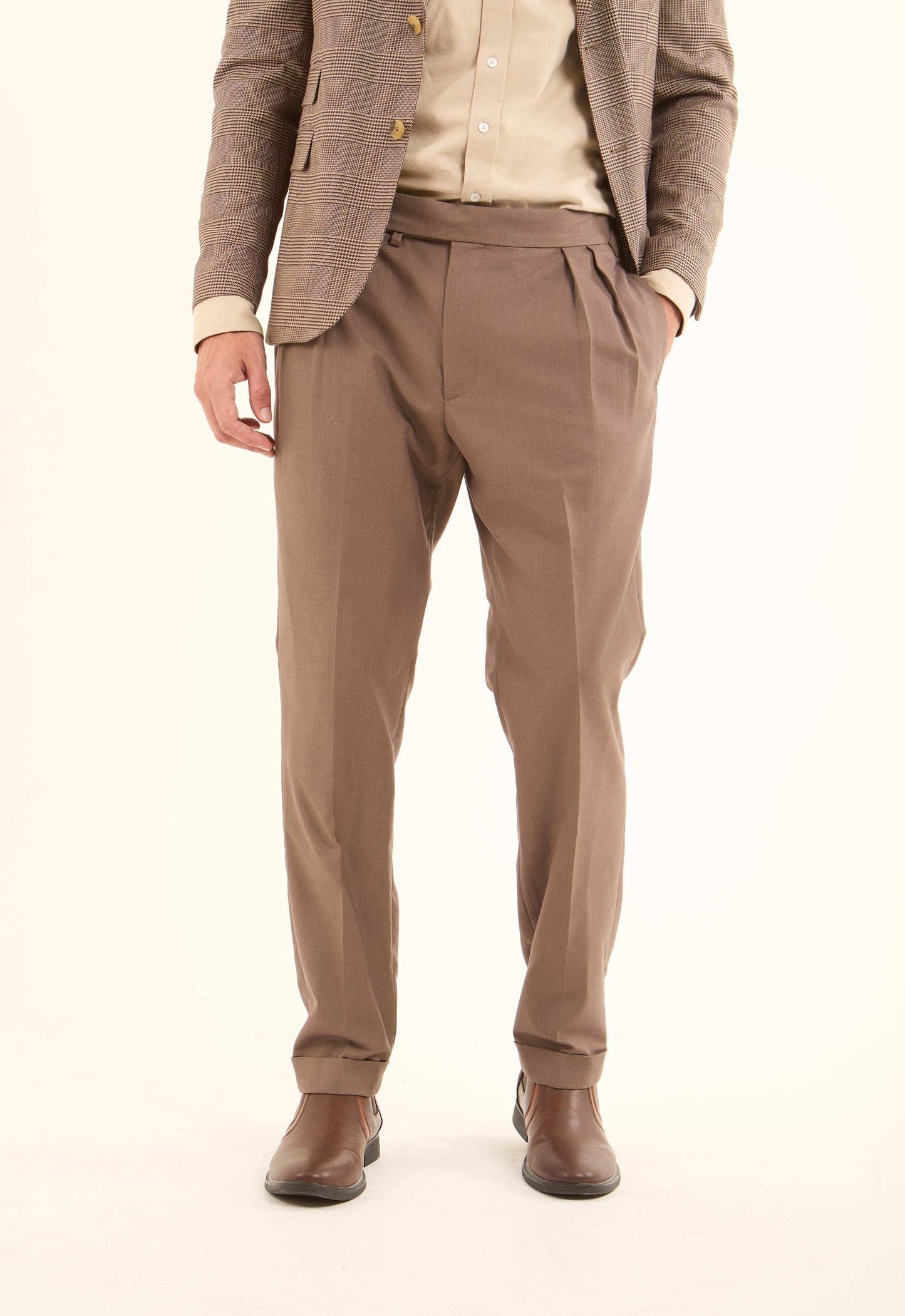 Classic Straight-Leg Dress Pants