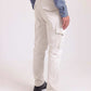 Solid Slim Cargo Pants with Pockets