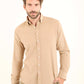 Simple Ribbed Long Sleeves Cotton Shirt