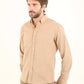 Simple Ribbed Long Sleeves Cotton Shirt
