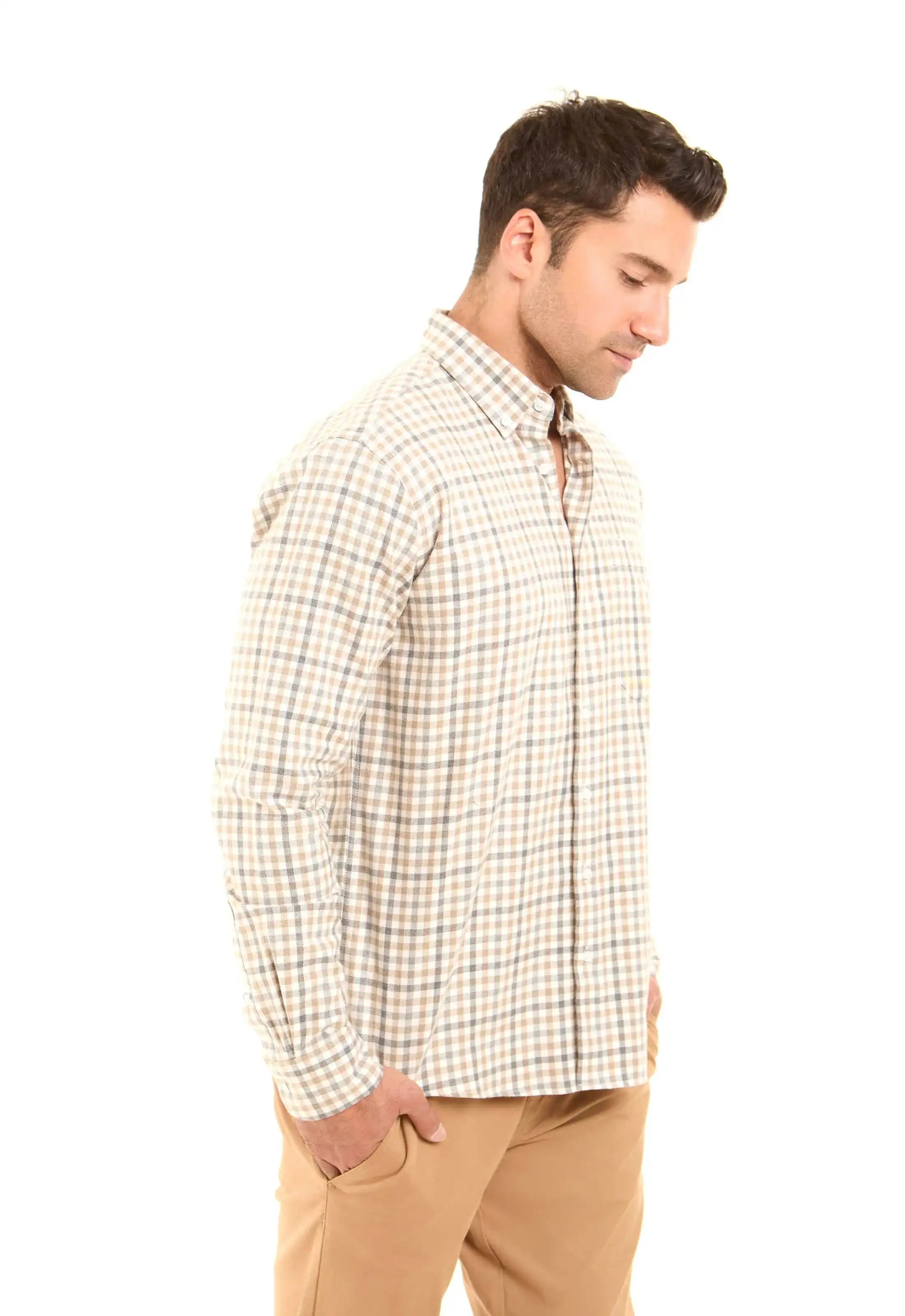 قميص كاجوال منقوش بالكامل