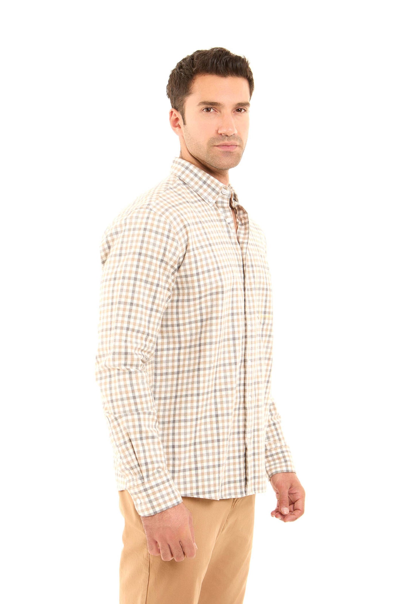 Classic Collar Plaids Casual Shirt