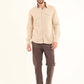 Solid Regular Cotton Shirt with Buttoned Pocket