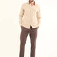 Solid Regular Cotton Shirt with Buttoned Pocket