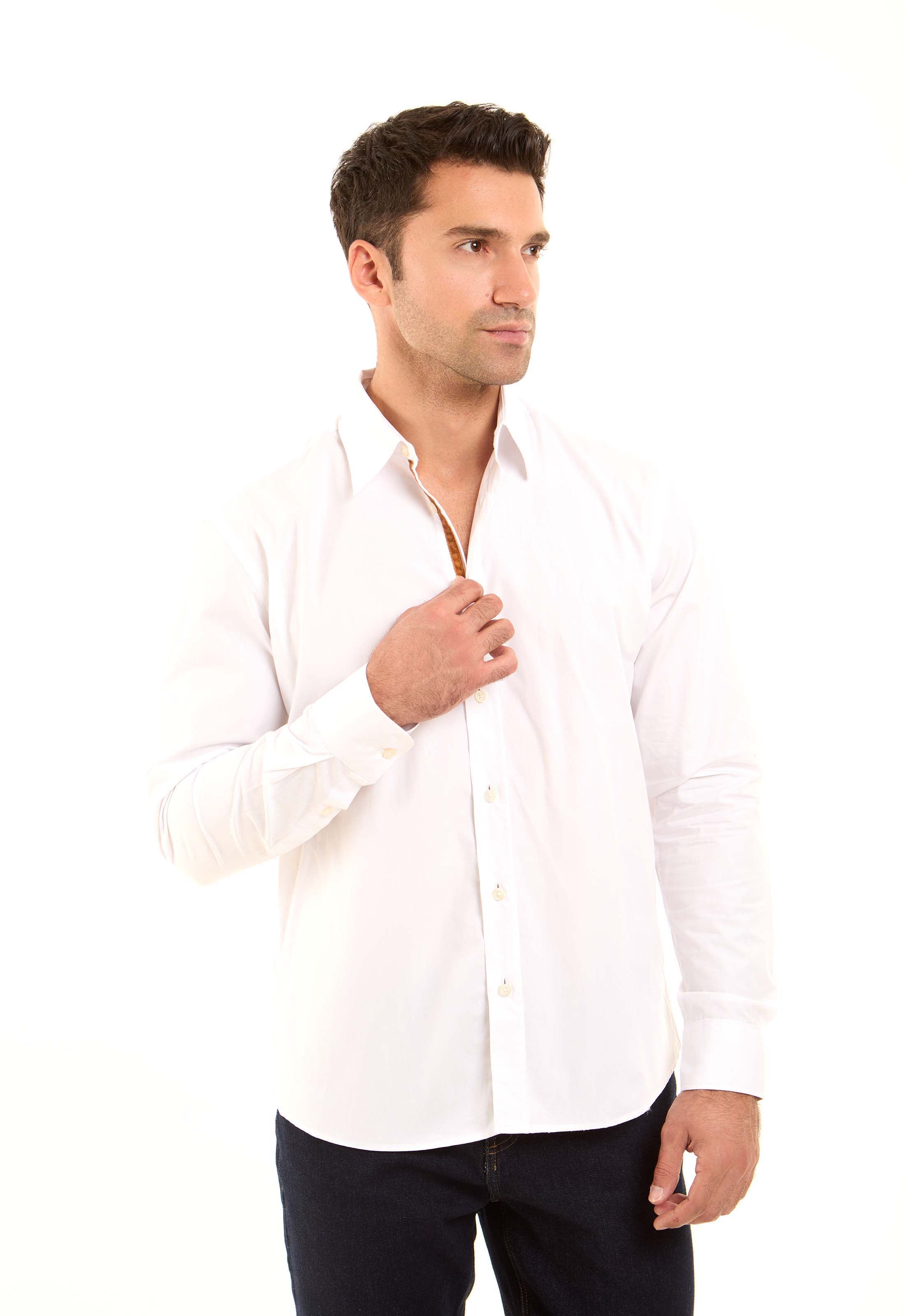 Long Sleeves Solid Cotton Shirt